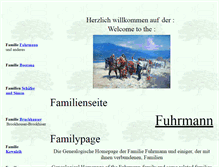 Tablet Screenshot of familienseite-fuhrmann.de